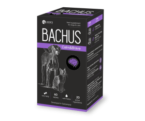 Bachus, Calm and Brave, успокоително за котки и кучета, 60 таблетки