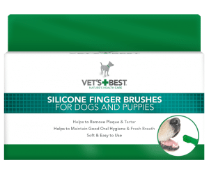Vets Best, Dental Finger Brush, четка за зъби, напръстник, 5бр