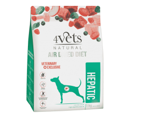 4Vets Natural Hepatic, Храна за кучета, При чернодробни проблеми, 1 кг