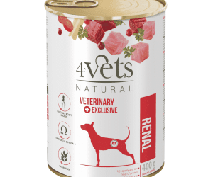 4Vets Natural Kidney Support, Храна за кучета, При проблеми с бъбреците, 400 г