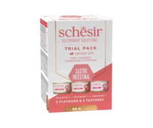 Schesir Gastrointestinal Trial Pack – пробен комплект 3x80 г за котки