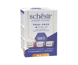Schesir Veterinary Solution Diabetic Trial Pack – пробен комплект 3x80 г