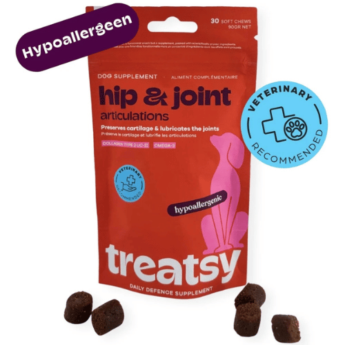 Treatsy Hip & Joint с 20 мг UC-II колаген и 95 мг EPA и DHA